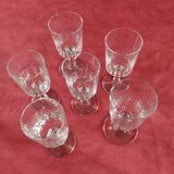 Verres  anciens à vin  style Mirabeau