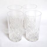 4 verres à whisky en cristal