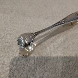 Silver-plated metal sugar tongs, Ercuis silversmith, Louis XV model, 29