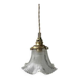 Vintage Holophane Glass Lamp