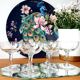 Lot of 6 champagne glasses in chiseled glass