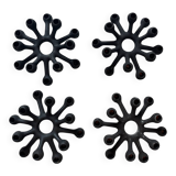 4 "Spider" candle holders by Jens Quistgaard for Dansk Designs, Scandinavian 1960s.