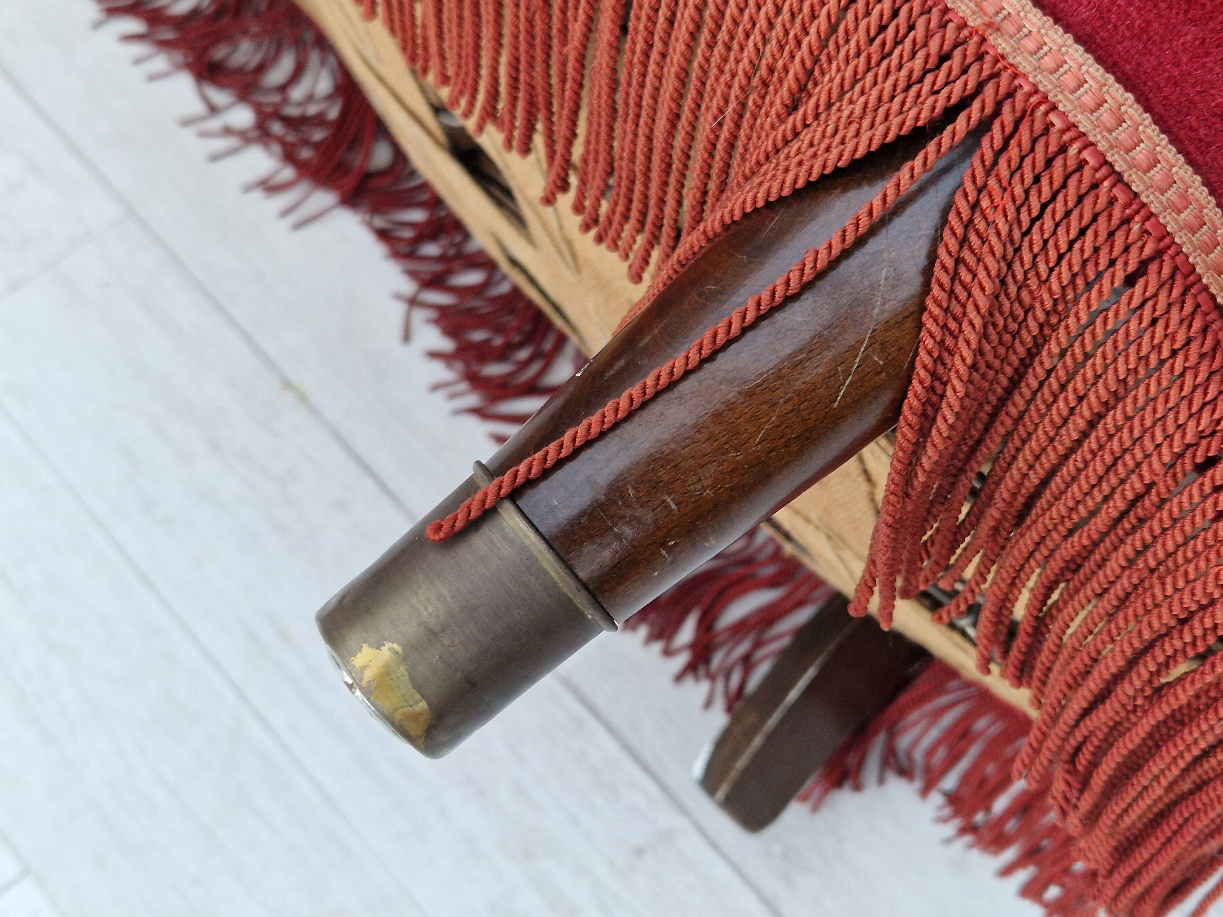 1960s danish vintage 2 seater "banana" sofa