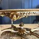 Table de milieu d’époque Napoléon III en bois peint et doré