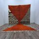 Traditional handmade Beni Ouraine rug, size 140 x 260 cm