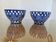 Pair of bowls by Robert Picault, La Roue Vallauris, very rare in blue and white.
