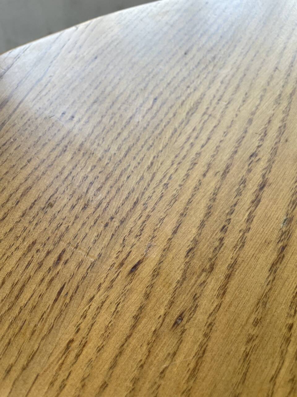 1950s round oak table