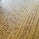 1950s round oak table