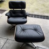 Fauteuil lounge et ottoman Charles Eames, édition Herman Miller