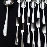 Alfenide 37-piece cutlery set for Christofle Saturne model