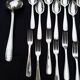 Alfenide 37-piece cutlery set for Christofle Saturne model