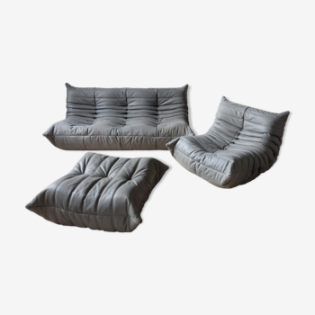 Togo sofa, armchair and ottoman designed by Michel Ducaroy 1973