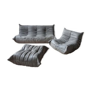 Togo sofa, armchair and ottoman designed by Michel Ducaroy 1973