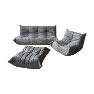 Togo sofa, armchair and ottoman designed by Michel Ducaroy 1973