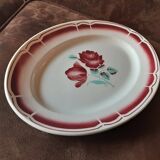 Grand plat ovale  porcelaine
