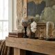 Decorative duo — Maligano jasper sphere & quartz clusters on bases