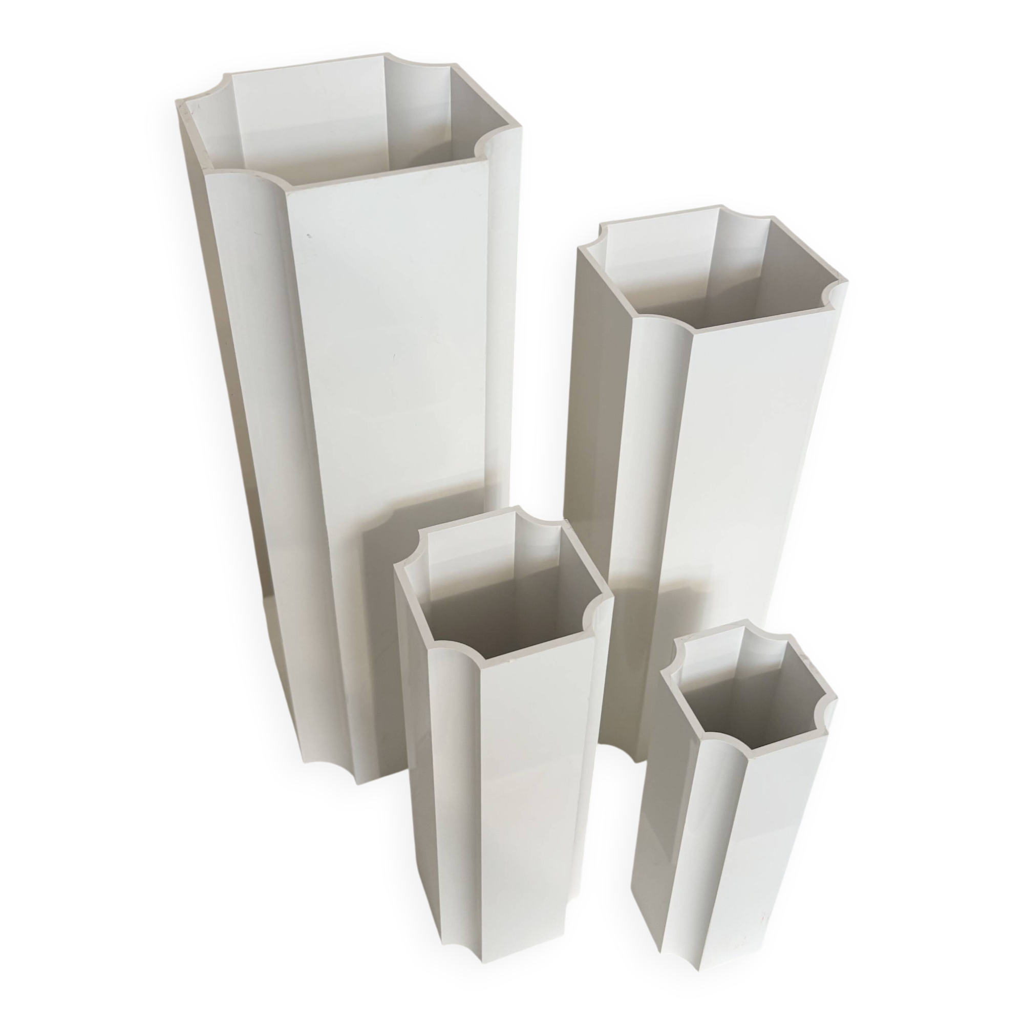 Set of 4 vases, Jacques Bédat 1970