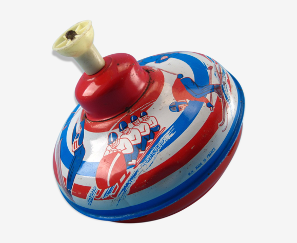 Jouet vintage toupie M.H. Sports d'Hiver