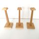 Trio wooden hats holders