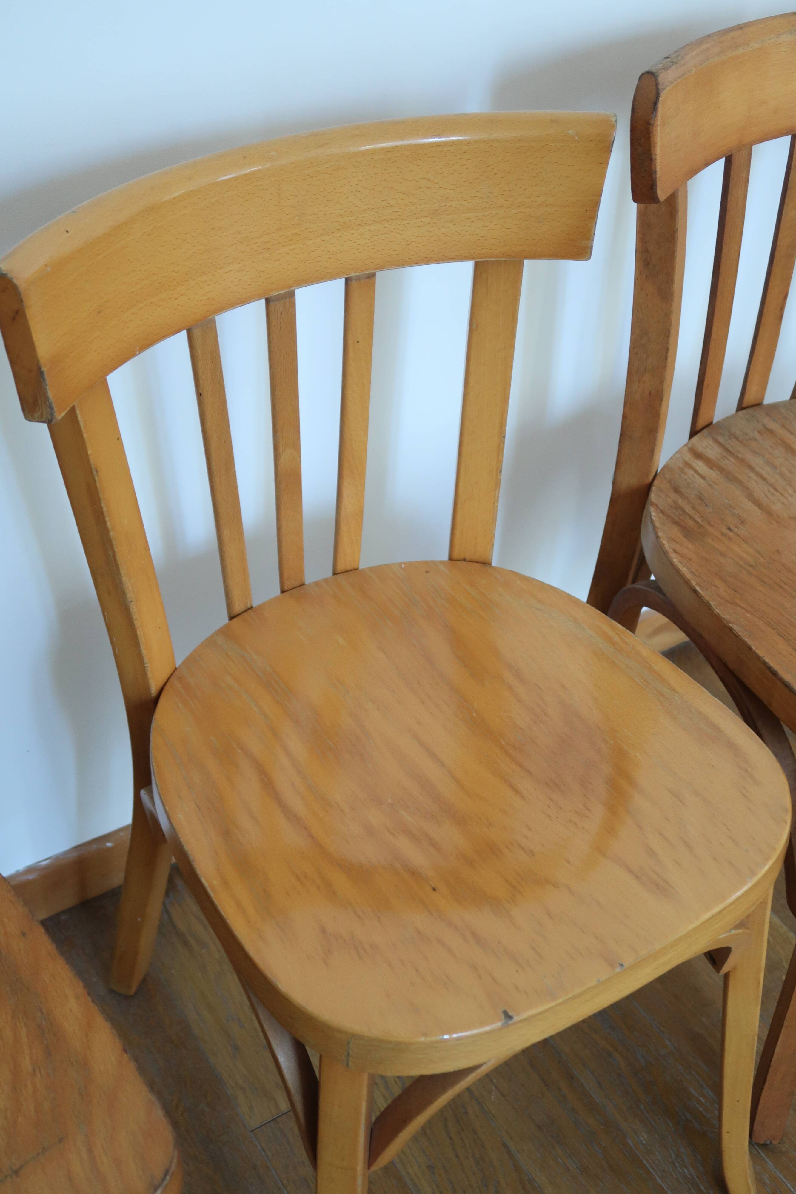 4 vintage bistro chairs