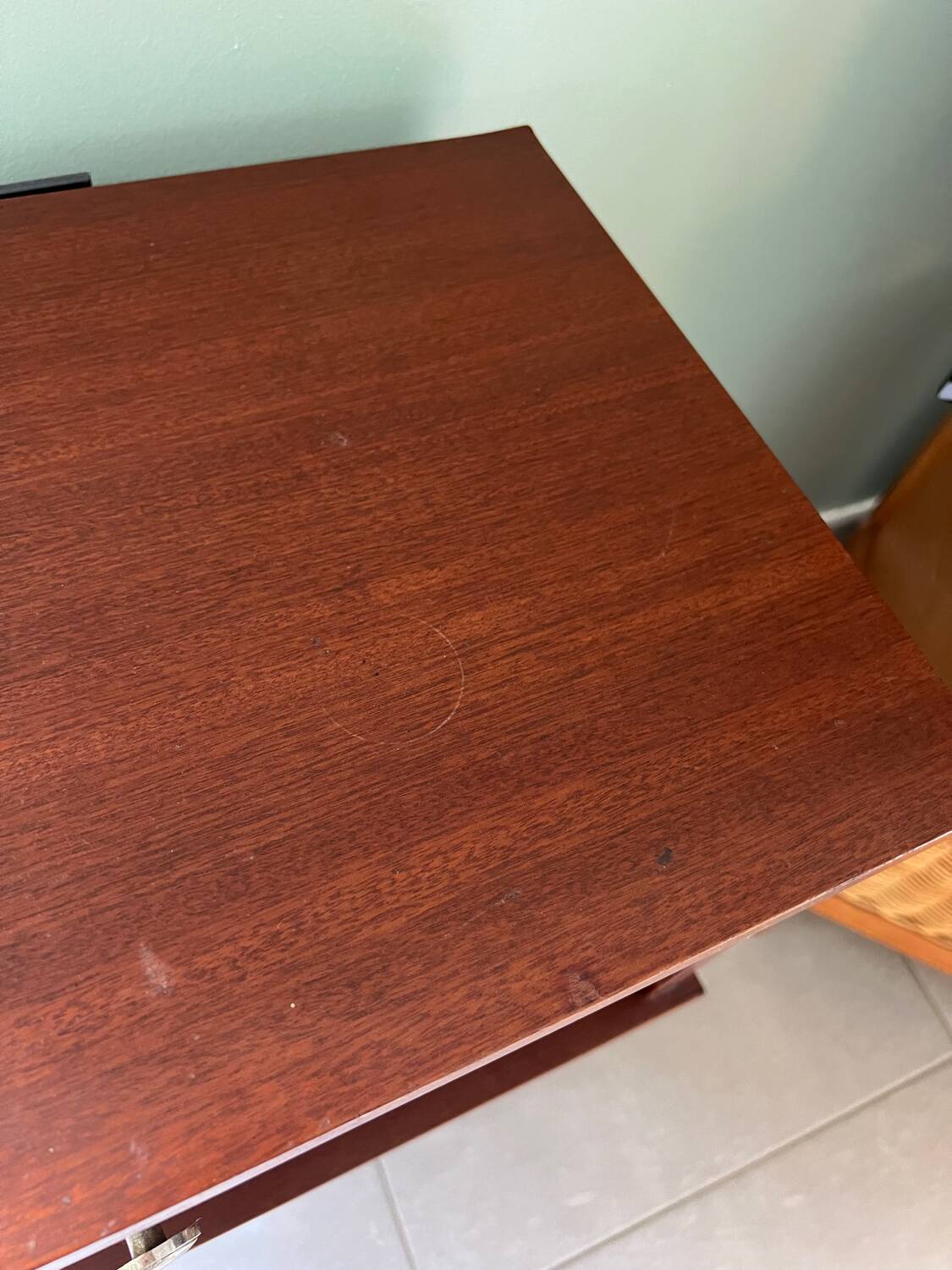 Vintage wooden bedside table