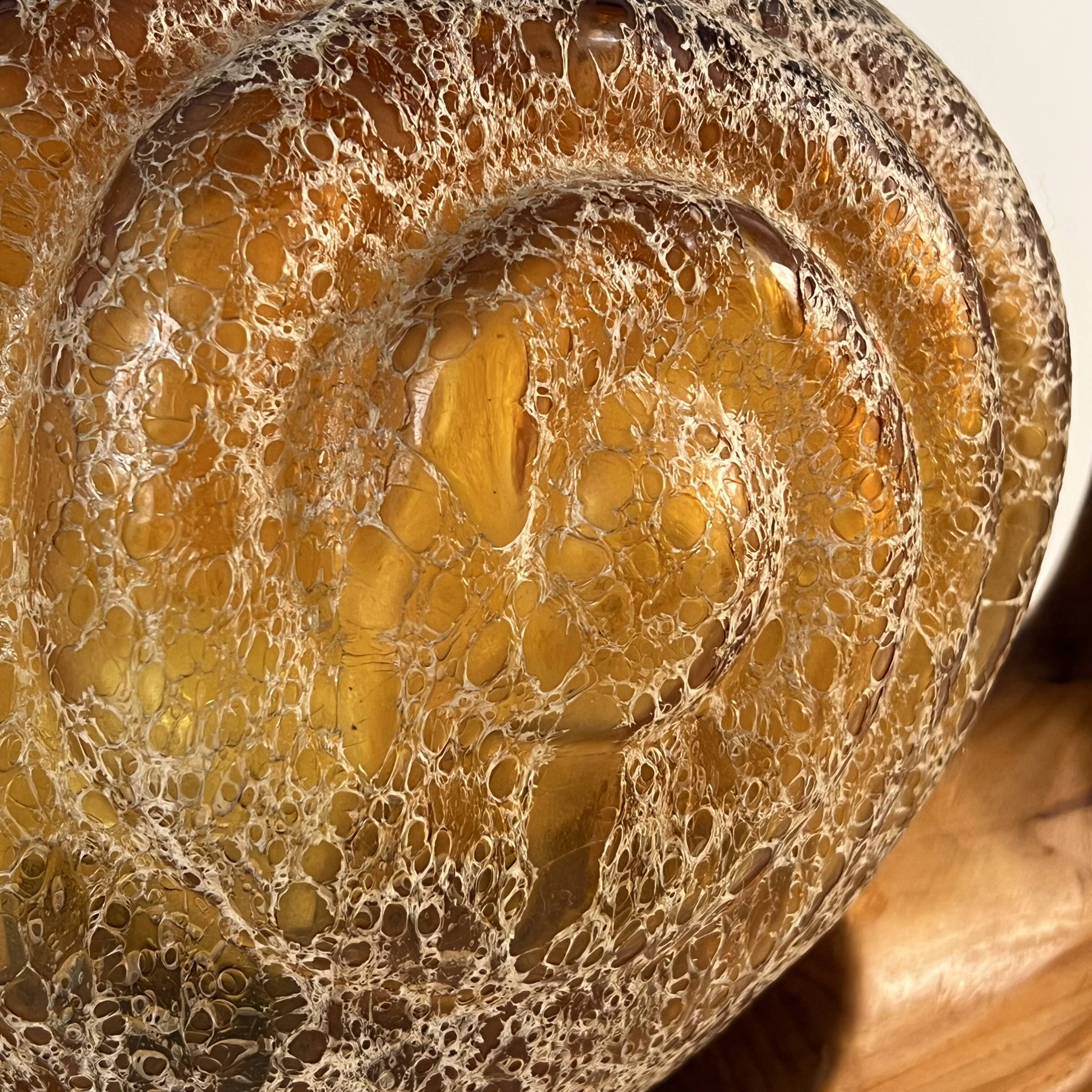 Snail Design Table Lamp - Marzio Cecchi, Murano glass 1960