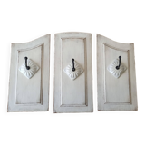 Shabby chic triptych hanger.