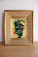 Framed abstract floral composition, around the 60s/70s.