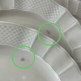 Set 8 assiettes dessert ivoire Bernardeau B&C