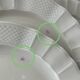 Set 8 assiettes dessert ivoire Bernardeau B&C