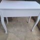 Dressing table console in white painted wood France 2000 / vintage retro classic bedroom decoration