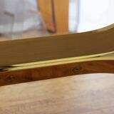 Italian coffee table in solid brass and beveled glass