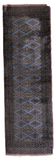 Tapis coureur vintage ouzbek Bukhara fait main en laine – 75 x 244 cm