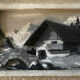 Alpine Table Vintage 1950s, Carved and Painted Wood Signed Hauler 33