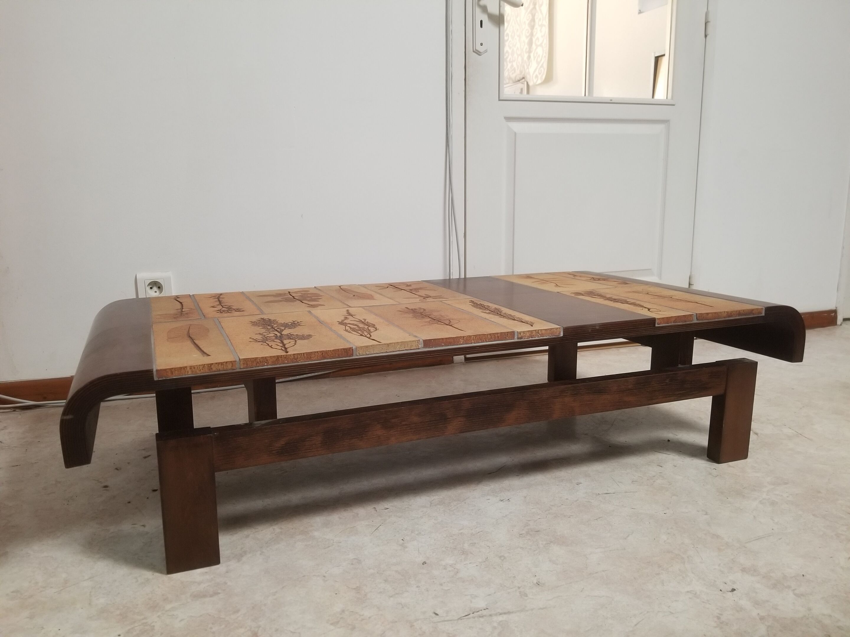 Roger capron rectangular coffee table - vintage