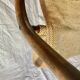 Vintage bamboo and fabric magazine rack