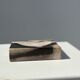 Symmetrical multicolored petrified wood soap dish