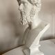 Greco-Roman bust in full plaster of Emperor Lucius Verus Borghese collection