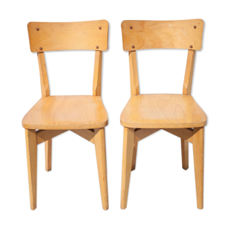 Paire de chaises bois Luterma