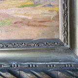 Pair of Impressionist Oil Paintings of Vintage and Antique Landscapes