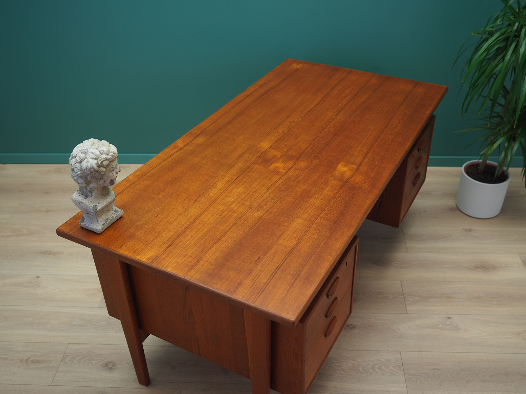 Bureau en teck, design danois, années 1970, design Kai Kristiansen