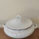 Vegetable soup tureen porcelain Ph. Deshoulière California series decoration
