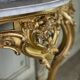 Console de style Louis XV en bois doré XIXème siècle