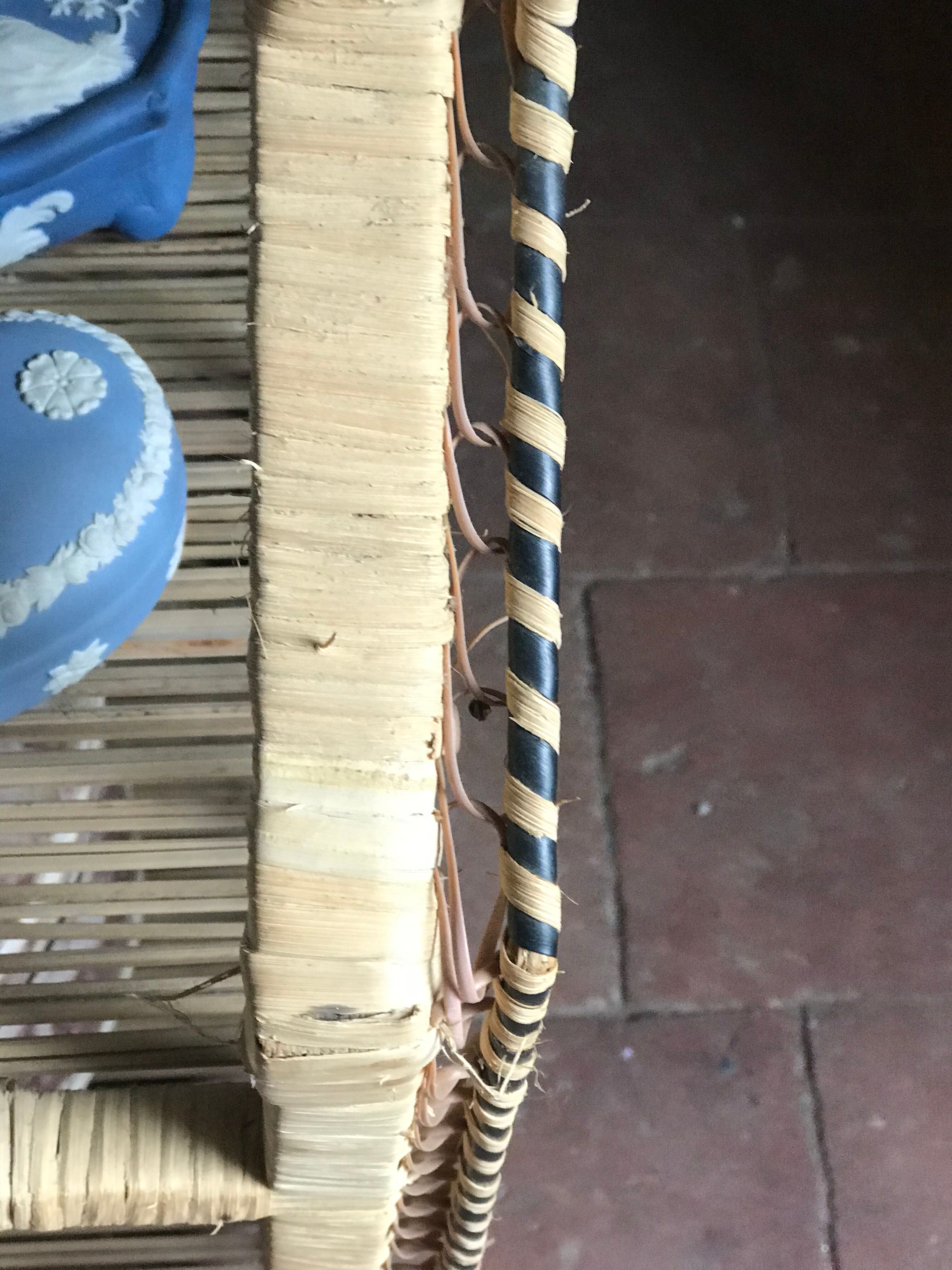 Vintage rattan cabinet