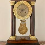 Pendant portico of period charles x, in marquetry butterfly and gilded bronze nineteenth