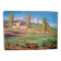 Tuscan landscape painting oil on panel signed