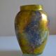 Vase signed "Laque Line" by Jean Noel Bouillet H: 16 cm