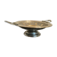 Coupe centre de table en étain et laiton repoussé d'époque Napoléon III