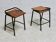 Pair of modernist stools, France, 1960s