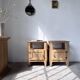 Pair of oak bedside tables 1950
